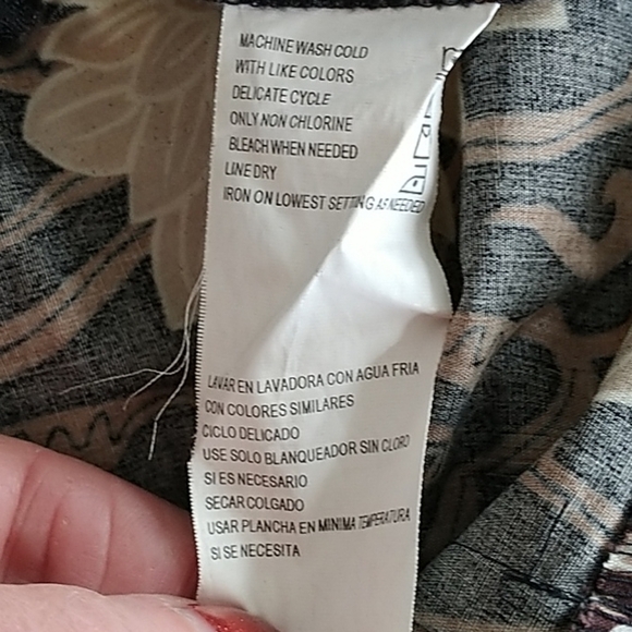 Kathie Lee Summer Brown Flowers Ankle Pants  Sz 6 - Picture 4 of 8